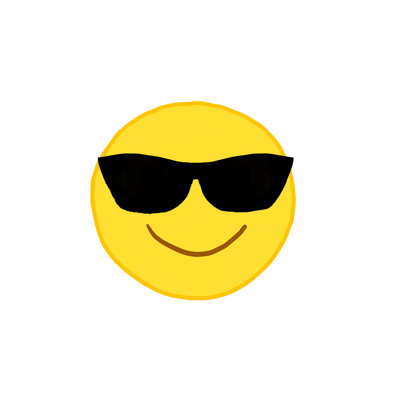 Sunglasses Emoji - Wrapped Canvas Print