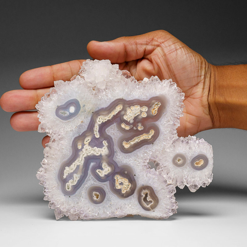 Quartz Stalactite Slice From Uruguay (250 Grams)
