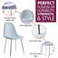 Mose 45cm H Fabric Upholstered Metal Upholstered Back Side Chair in Grey-1176719316-1118271588