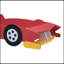 Plateforme de course simple en forme de voiture de course avec roues Alvardo-2073486536
