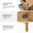 Lucious Transitional 26''W 2-Drawer Spindle End Table with Charging Station and Simple Assembly-922989454