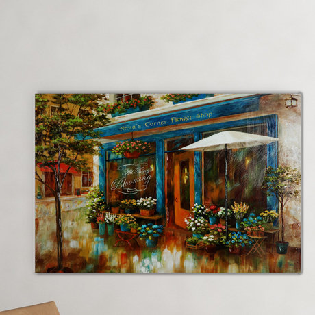 Reproduction d’art sur toile, "Anna’s Corner Flower" par Nan F, H 24 po x l 36 po x P 1,5 po