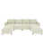Tissu blanc antique