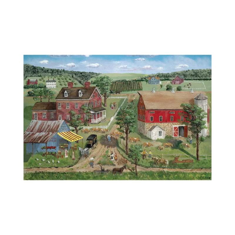 Ma's Farm Stand by Bob Fair - Wrapped Canvas Gallery-Wrapped Canvas Giclée, 30.48 cm H x 45.72 cm W