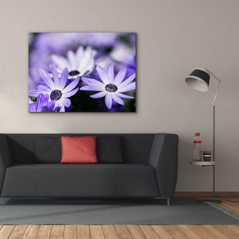 «Fleurs mauves 3» par Photoinc Studio, art mural sur toile, 54 po x 40 po, H 40 po x l 54 po x P 1,5 po