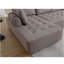 Canapé modulaire de 138,5 po, canapé en forme de U, salon, appartement, rembourré, canapé 6 places, canapé combiné libre (tissu en filet), tissu respirant, gris-121059944