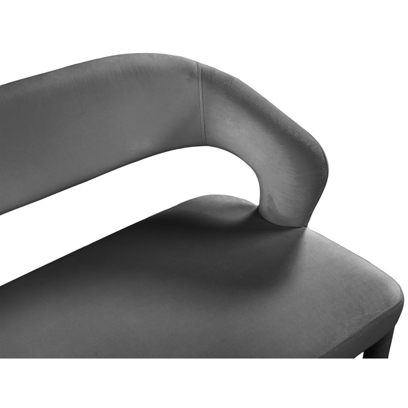 Banc Destiny, Velours gris