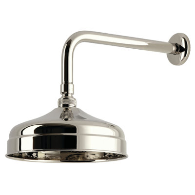 Pomme de douche ronde en laiton avec bras de douche 12 pouces Kingston