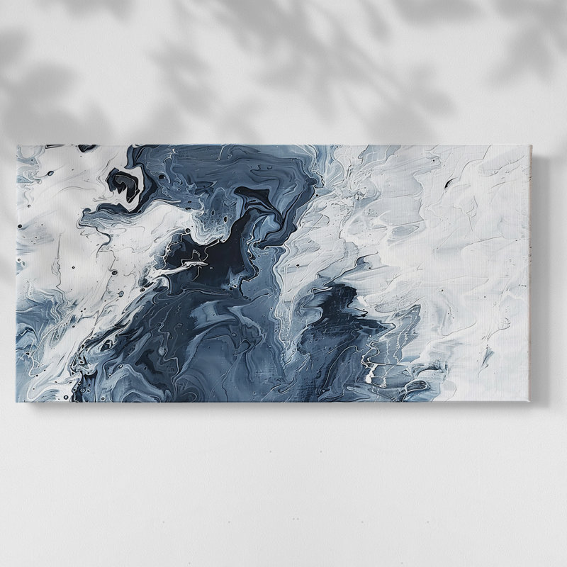 Abstract Series 10 #XCV-Gallery Wrapped Canvas, 24" H x 48" W