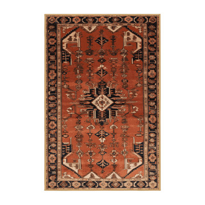 Machine Washable Persian Brown Area Rug