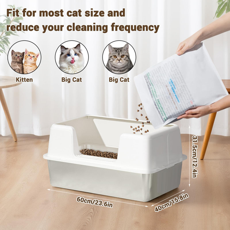 Litter Box, 60 x 40 x 31.5cm, White
