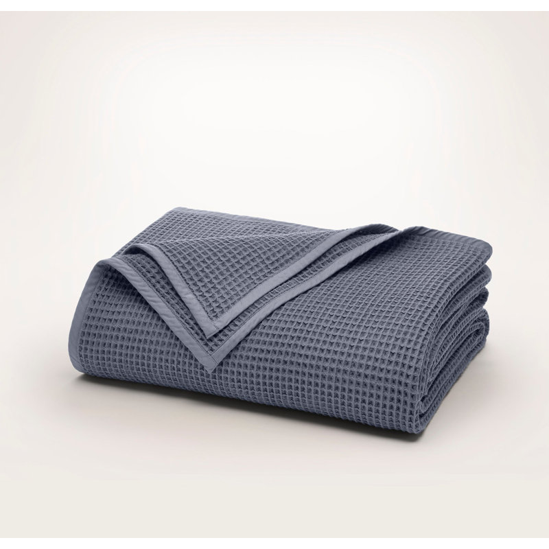 Waffle Bed Blanket, Mineral, King