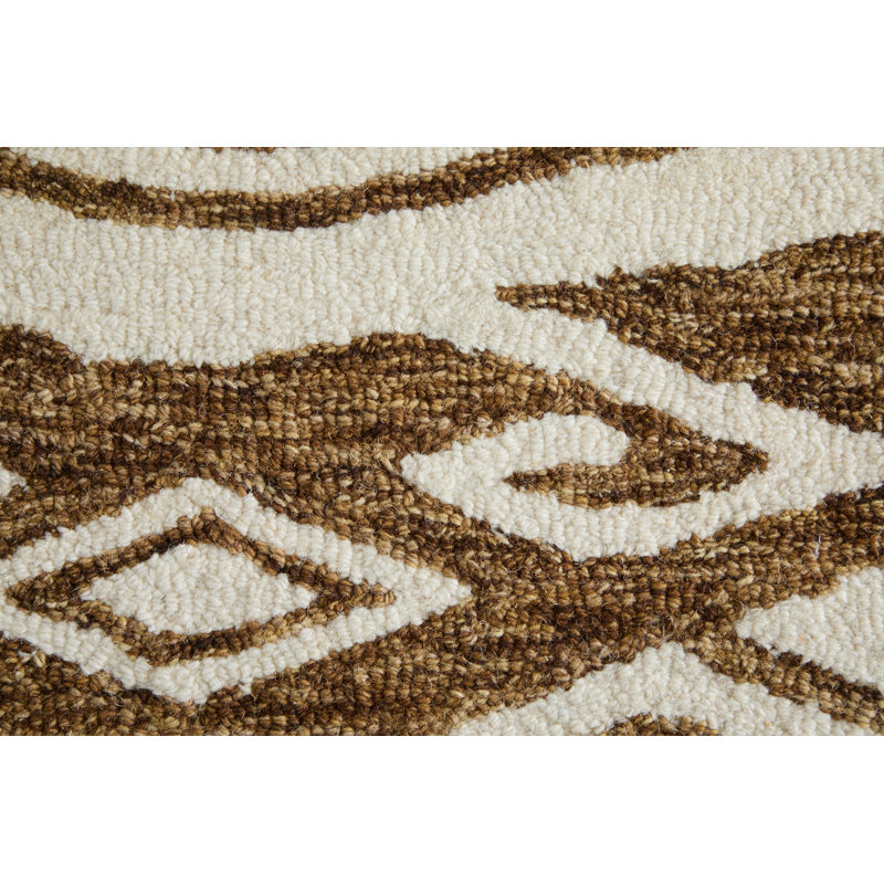 Wallace Transitional Medallion Brown Area Rug, Rectangle 5' x 8'