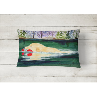 Golden Retriever Indoor/Outdoor Throw Pillow