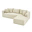 Canapé modulaire de 105 po avec canapé en forme de L et canapé-lit modulaire sans dossier de 105 po-1183735680-1183735681-1183735708