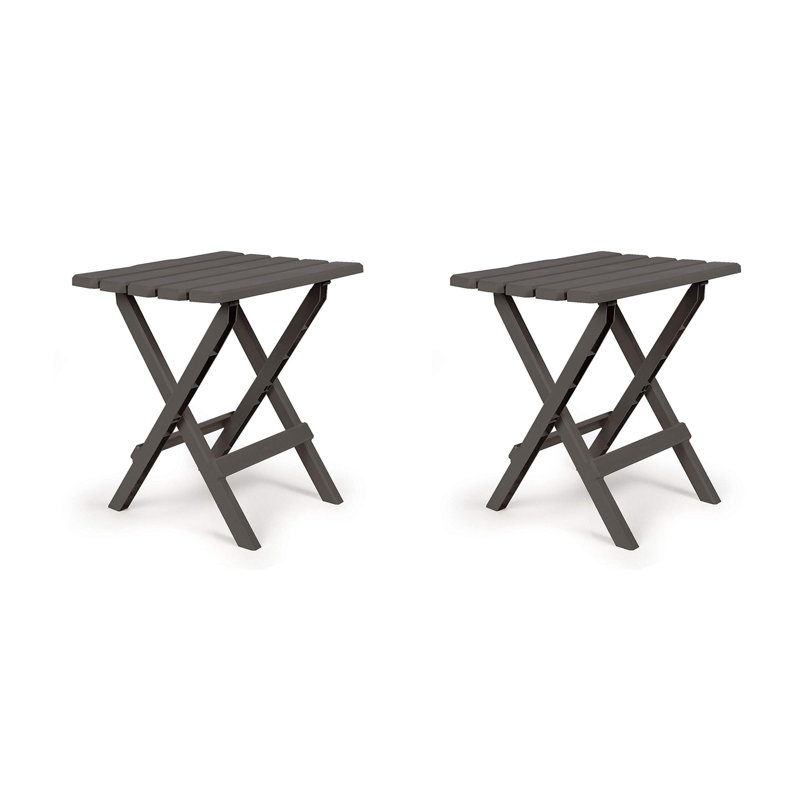 Grande table pliante Winston Porter Adirondack, gris anthracite (paquet de 2)