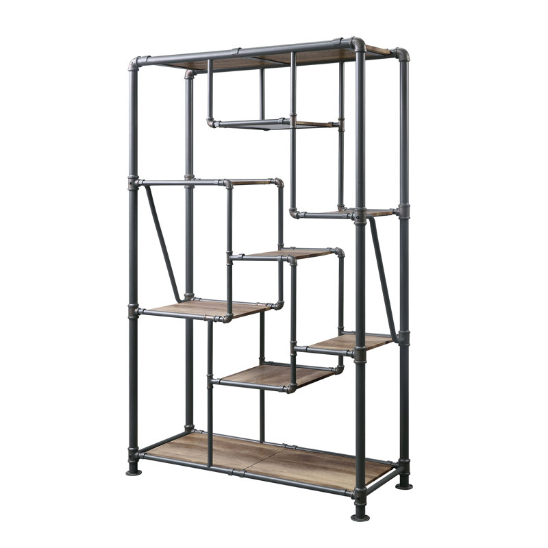 Brantley Antique Oak & Sandy Gray Finish Bookshelf
