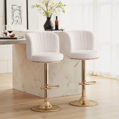 Tabouret de comptoir rembourré à hauteur ajustable