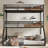 Auzie Metal Triple Bunk Bed With Safety Guardrails And Noise-Reducing Design-125179152