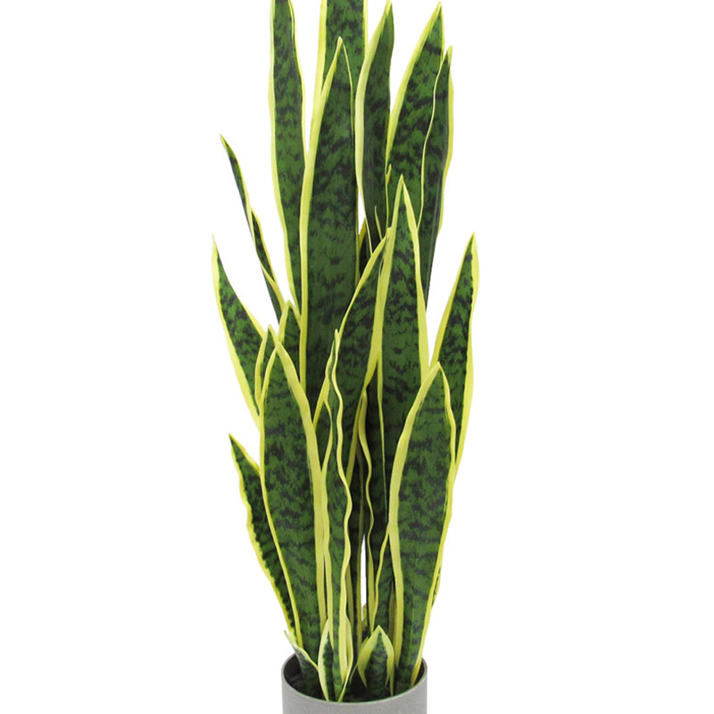 Artificial Sansevieria Snake Plant in Pot, 36'' H x 12.5'' W x 12.5'' D