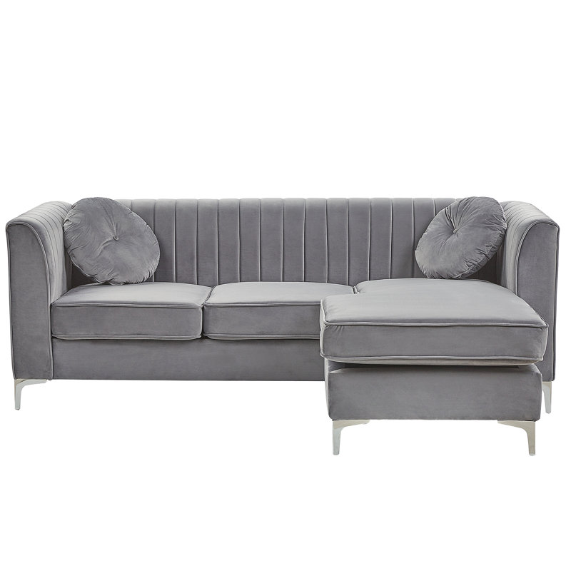 Isabel 3 Seater Sofa & Chaise, Right Hand, Grey