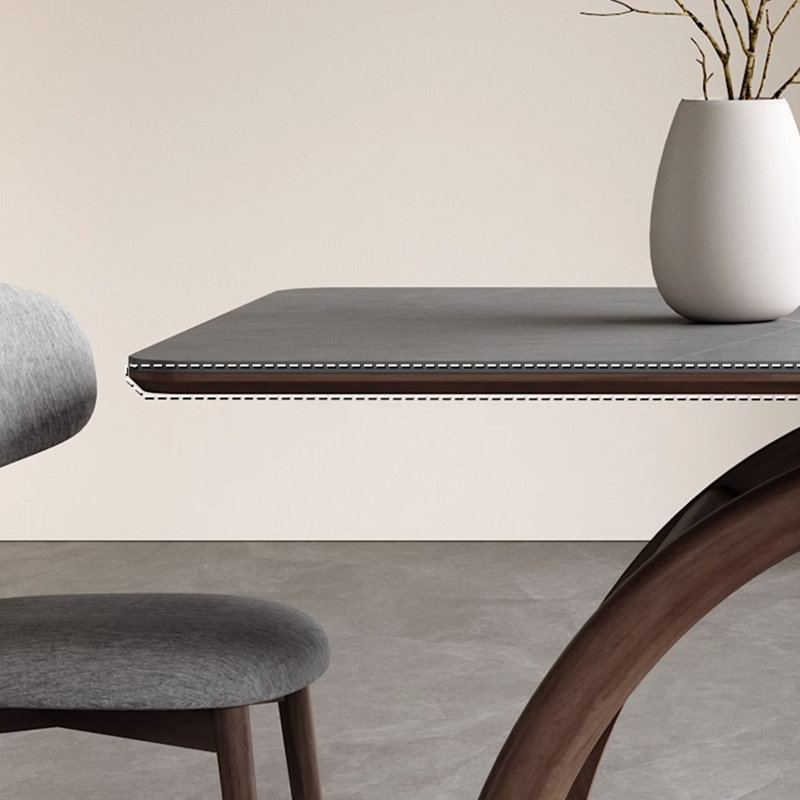 Table à manger rectangulaire moderne et chaise, H 29,5 po x L 55,1 po x l 31,4 po