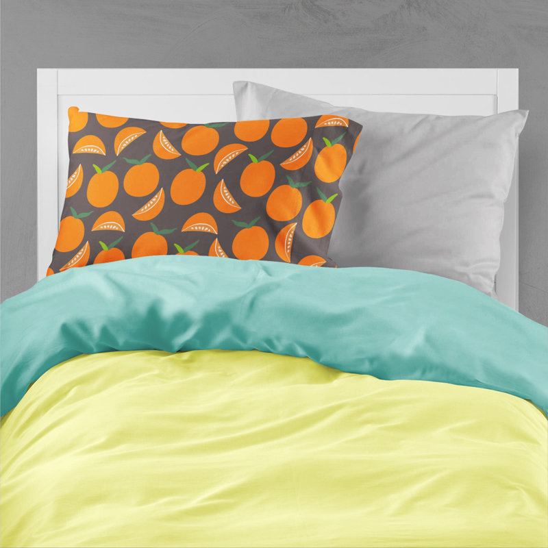 Oranges sur taie d’oreiller