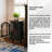 XBrand Blassingame 18.5" Electric Fireplace Stove with Realistic Flame, Black