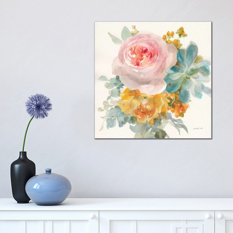 Garden Bouquet II 1 Piece Wrapped Canvas Painting, 45.72 cm H x 45.72 cm W