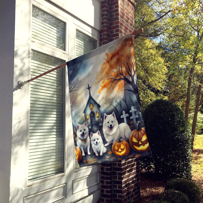 Drapeau de maison d'Halloween esquimau américain Spooky