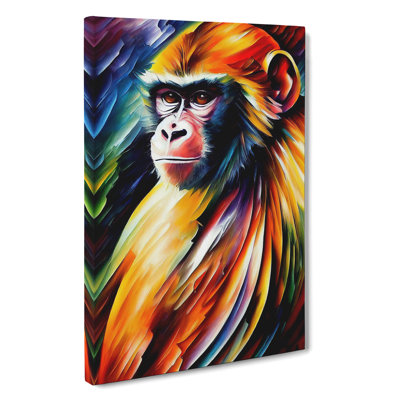 Monkey Portrait No.3 - Wrapped Canvas