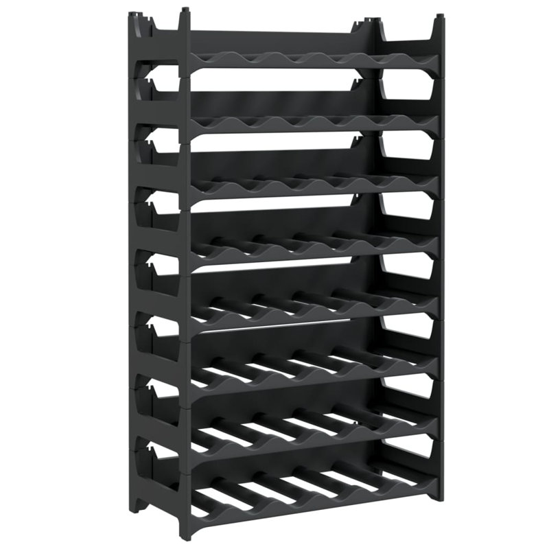 Bilderback Tabletop Wine Bottle Rack in Anthracite, 104cm H x 60cm W x 26cm D