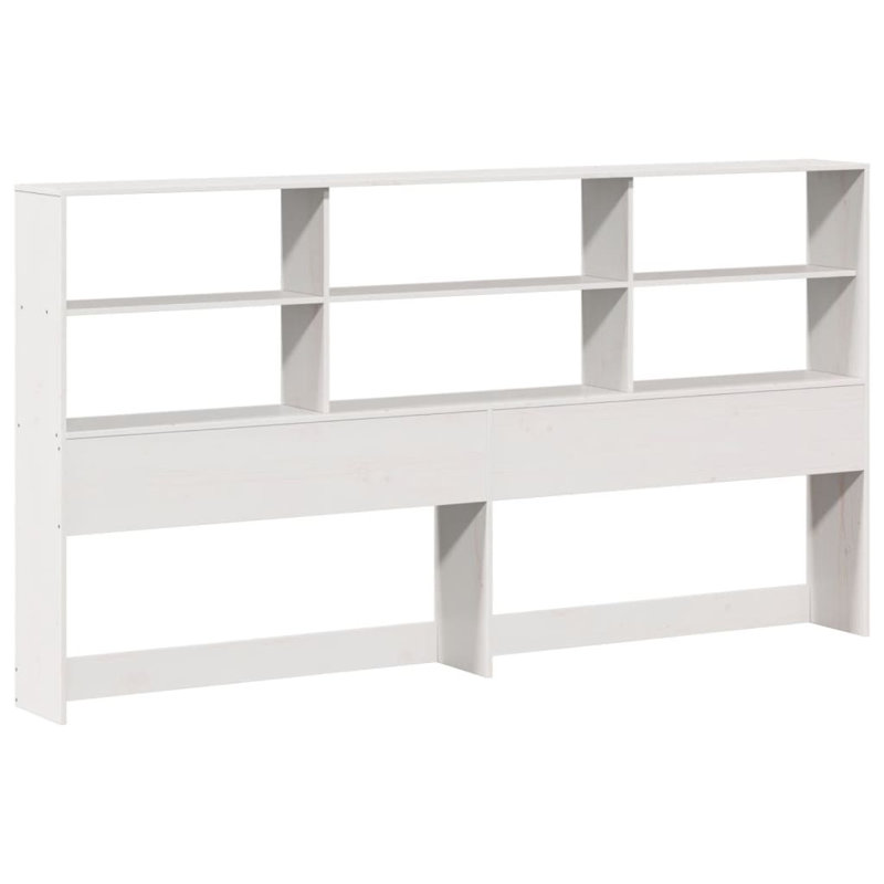 Solid Wood Headboard, White, Super King (6')
