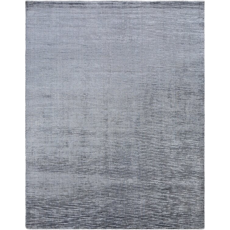 Handmade Braided Wool Light Gray Rug