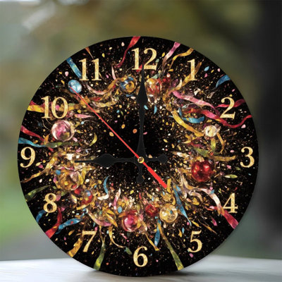 Nouvel An-Compte à rebours-Horloge-Explosion
