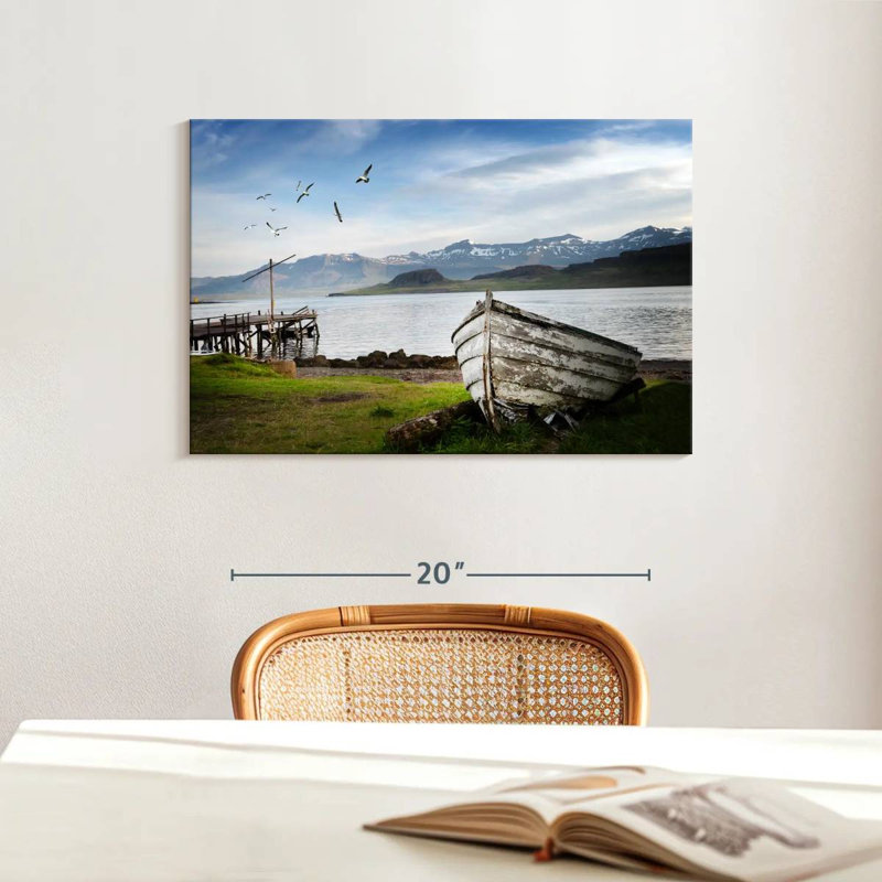 Mehar Icelandic Fishing Boat, 16" H x 24" W
