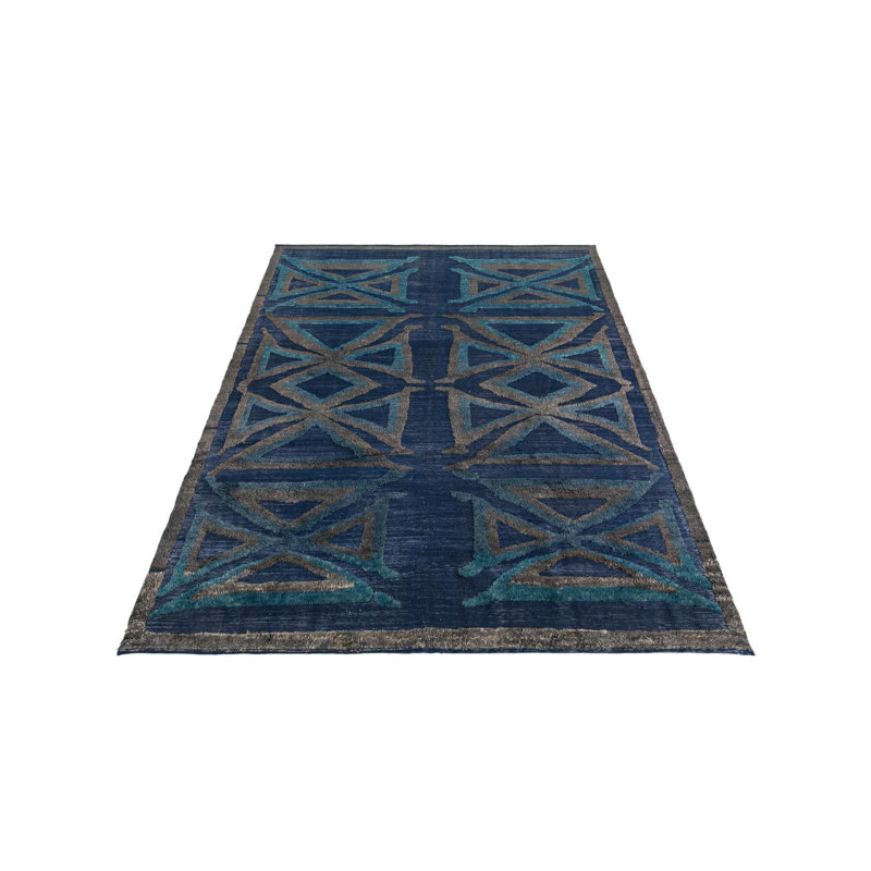 Kalmanovitz Navy Blue Rug