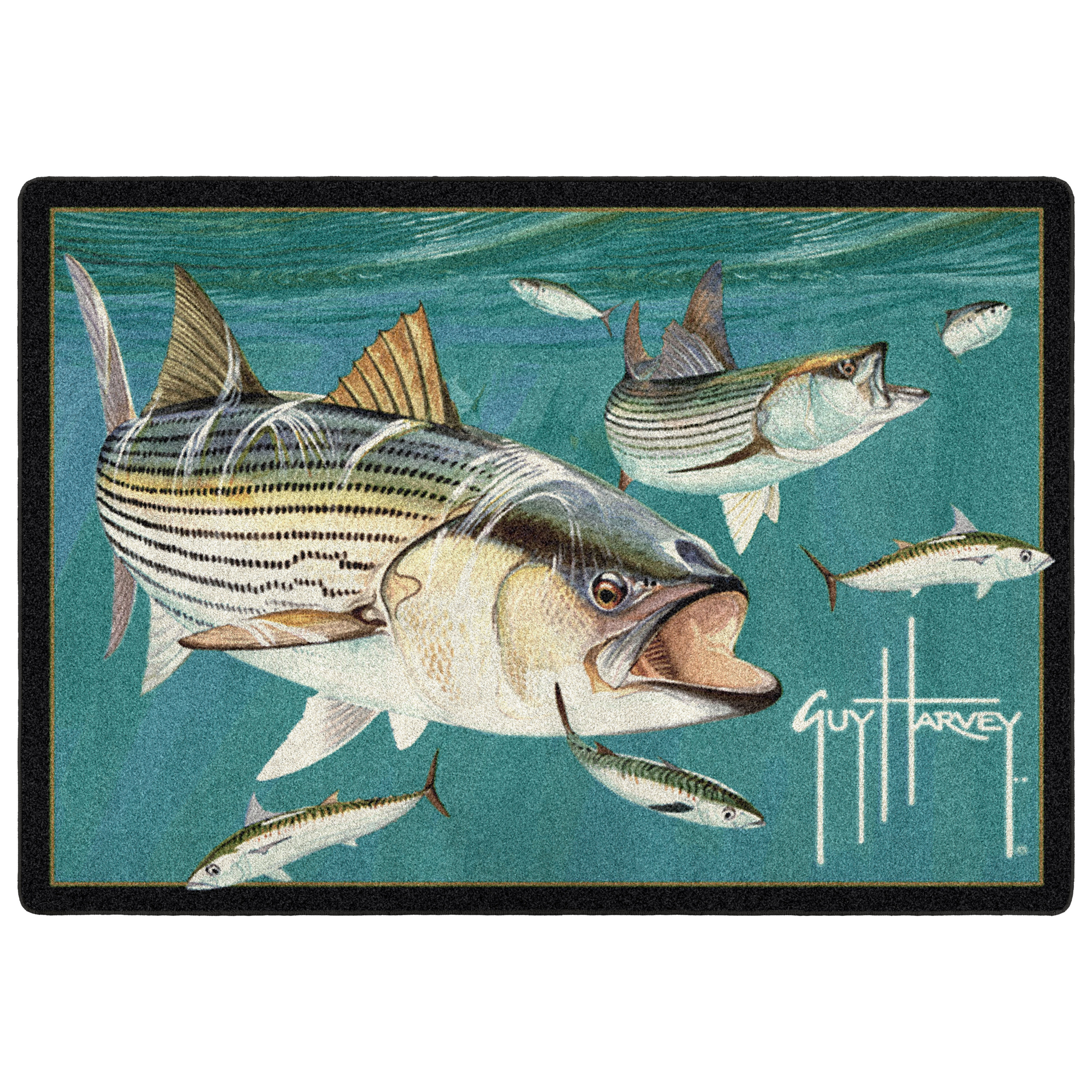 Guy Harvey Striped Bass Area Rug | Wayfair