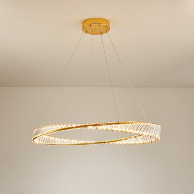 Catoria 1 - Light Crystal Tiered LED Pendant