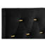 Très grand lit à panneau noir tapissier Eastern Design-1635200838