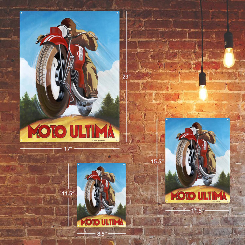 Moto Ultima, impression sur métal