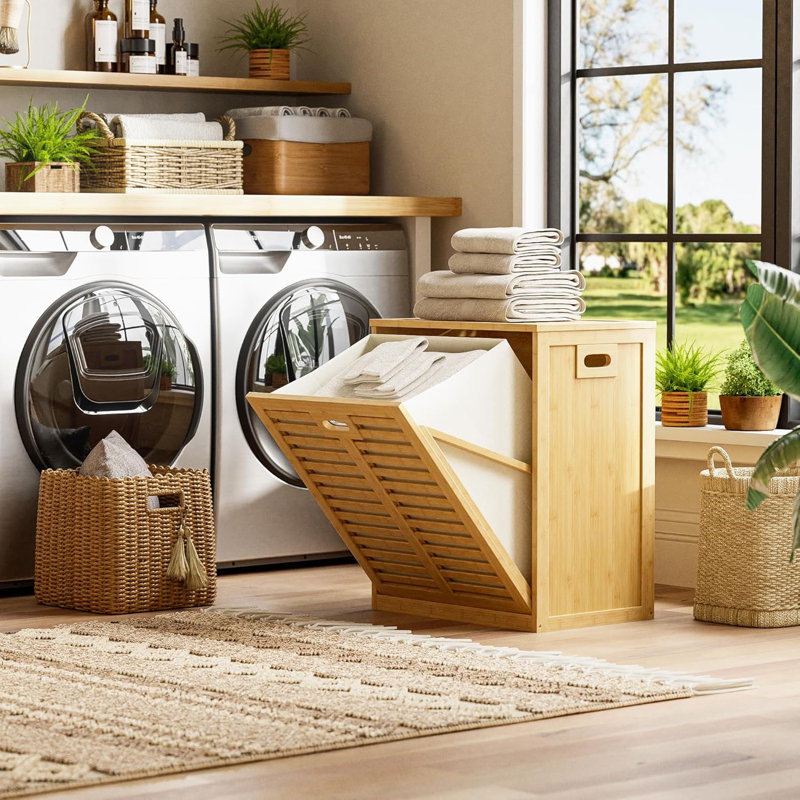 Bamboo Laundry Cabinet