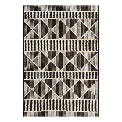 Black Dalyan Indoor/Outdoor Trellis Rug