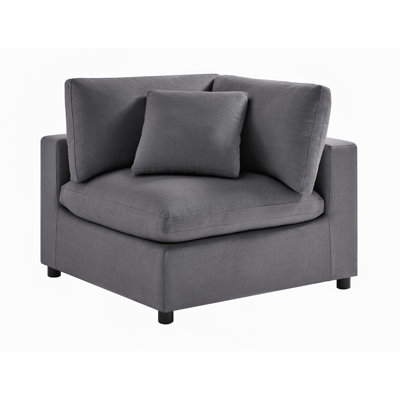 Chaise de coin Cassandra - gris anthracite
