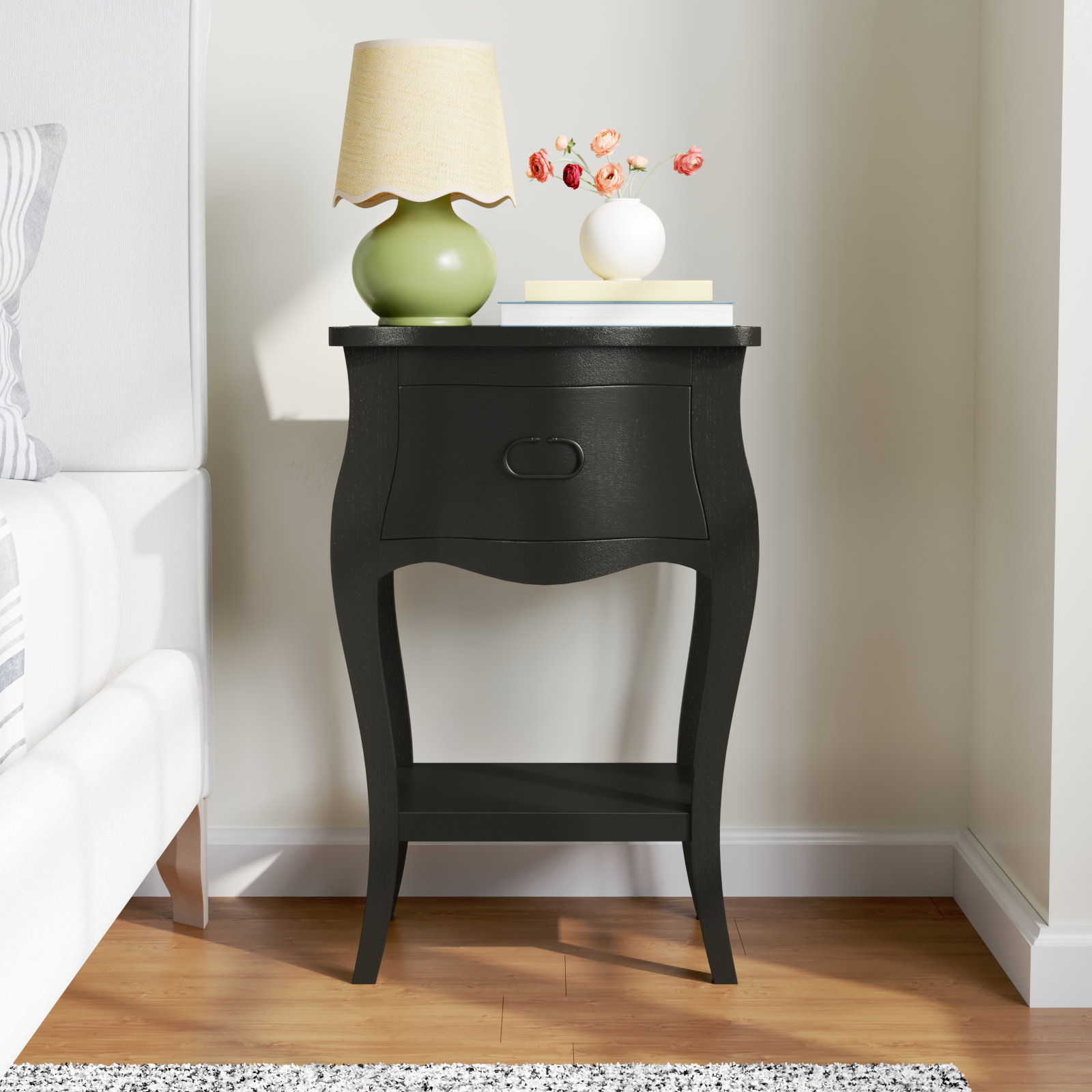 Frida Mango Nightstand, Black