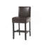 Ensemble de 2 tabourets de comptoir en cuir brun 26 pouces (ensemble de 2)-766916559-766916546