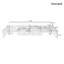Meuble télé Mid-Century, 2 tiroirs et rangement pour téléviseurs de 85 po