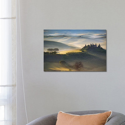 Belvedere Morning, Tuscany, Italy by Jim Nilsen - Wrapped Canvas Print