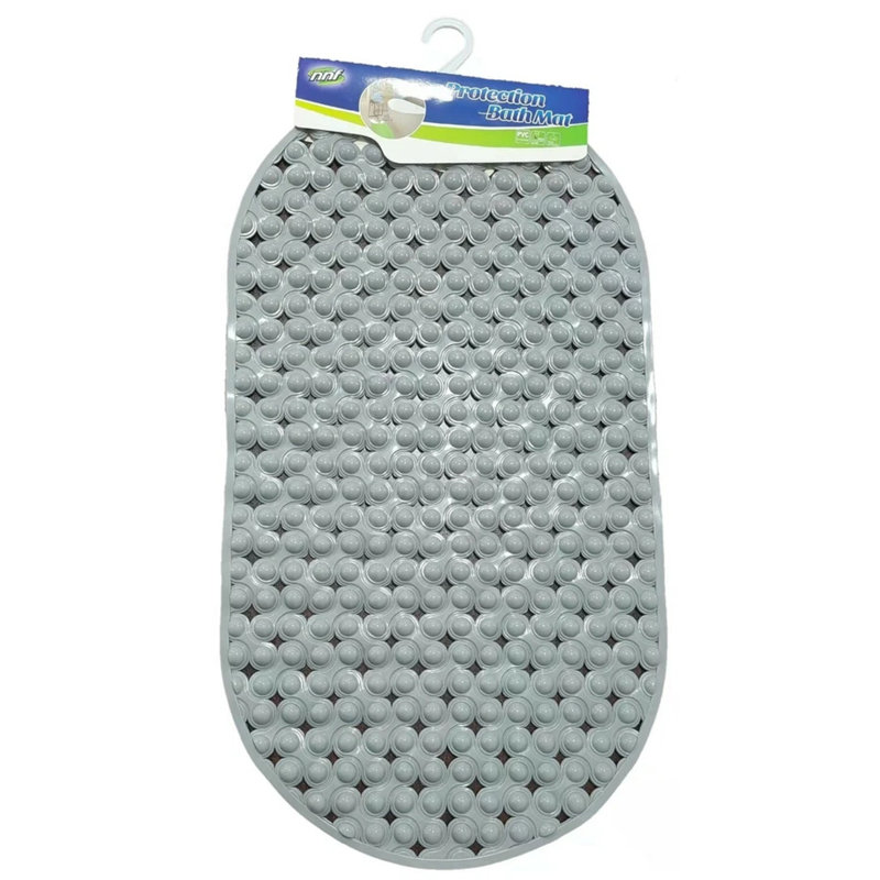 Shower Bathtub Mat Solid, Silver