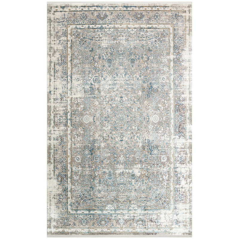 Tapis en viscose tissé à la machine Loredana, Tapis de couloir 2 pi 7 po x 9 pi 10 po